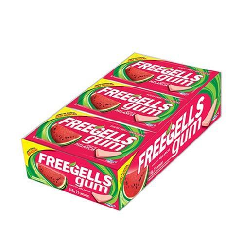 imagem de CHICLE FREEGELLS GUM MELA NCIA C/15UN - RICLAN