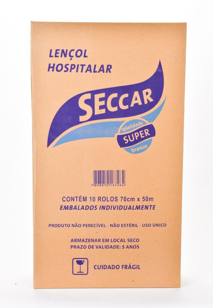 imagem de LENCOL HOSPITALAR BRANCO EXTRA LUXO (BO) 70X50 - SECCAR