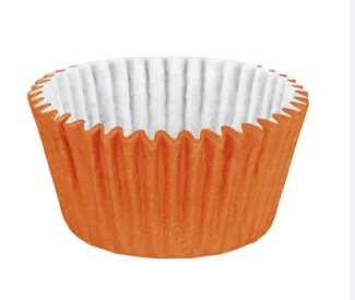 imagem de FORMAS P/ CUPCAKE 0A LARANJA (PCT) C/45 UN - PLAC