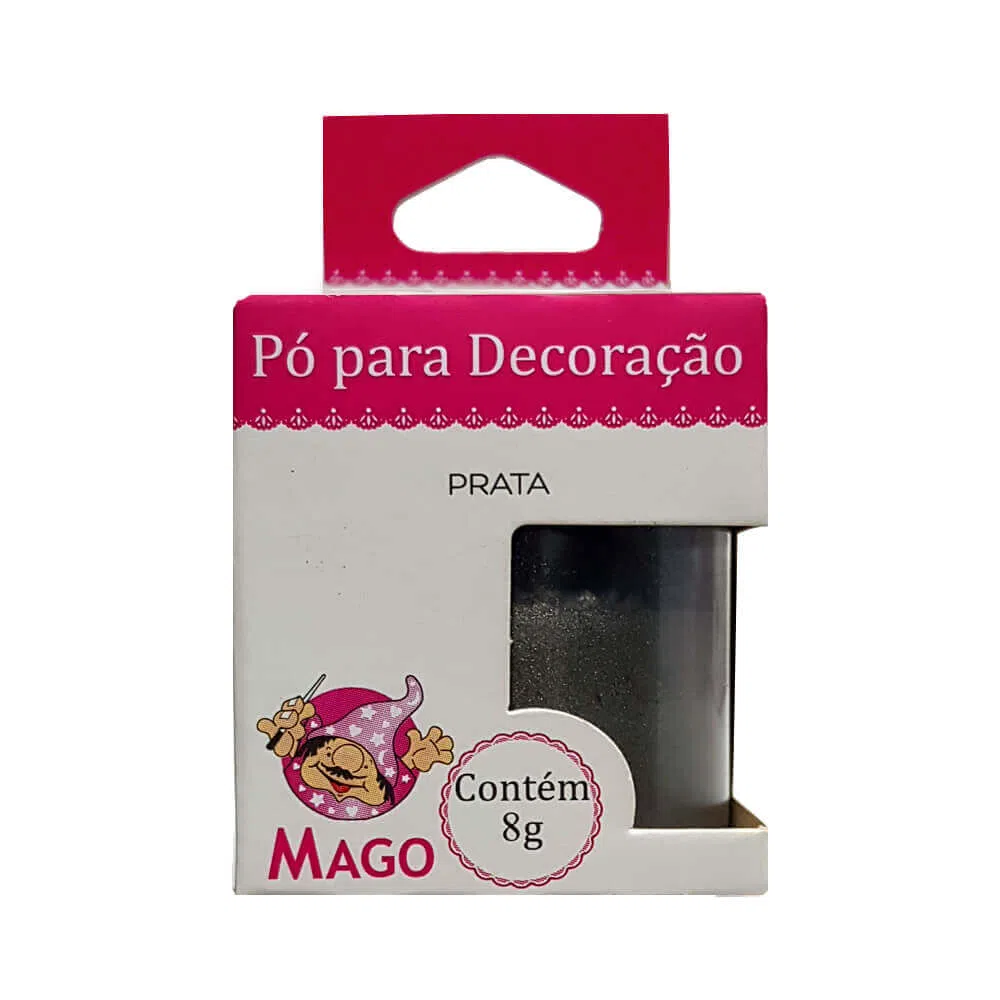 imagem de PO P/ DECORACAO PRATA (UN C/8G - MAGO