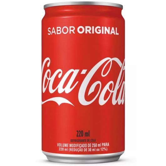 imagem de REFRIGERANTE COCA COLA MINI LATA 220ML (FD) 12 UN -