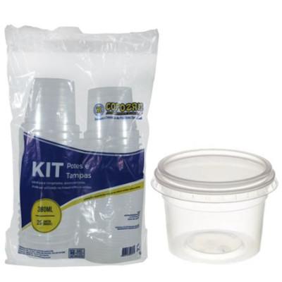 imagem de POTE KIT 380 ML (PC) C/25 UN - SOBRE TAMPA COPOZAN
