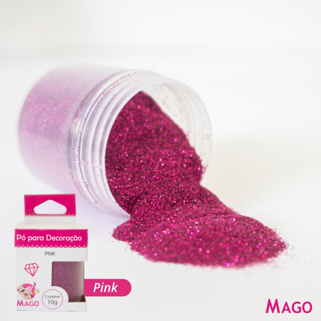 imagem de PO P/ DECORACAO PINK (UN) C/10G - MAGO