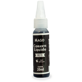 imagem de CORANTE LIQUIDO PRETO (PT) 20 ML - MAGO