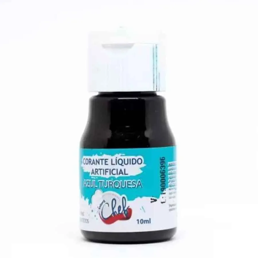 imagem de CORANTE LIQUIDO AZUL TURQUESA (PT) 10 ML - ICEBERG