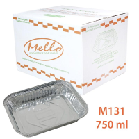 imagem de BANDEJA ALUMINIO 750 ML M131 (D7)(CX) C/100 UN - MELLO