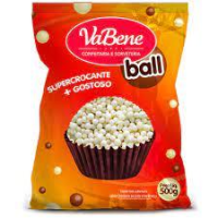 imagem de CEREAL MINI BALL CHOCOLAT E AO LEITE/BRANCO (SC) C/500G - VABENE