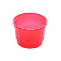 imagem de POTE PP SORVETE 200 ML VERMELHO (PC) C/50 UN -