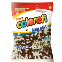 imagem de CEREAL BALL COLORETI MINI AO LEITE/BRANCO (SC) C/500G - JAZAM